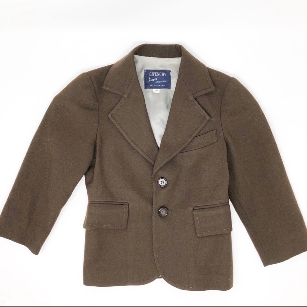 Givenchy Vintage Brown Blazer Jacket Size Boys 7